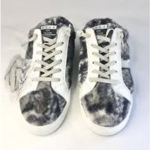 Vintage Havana Shoes Womens 10 Snuggle Sneakers Gray Lace Up Sherpa Mix …